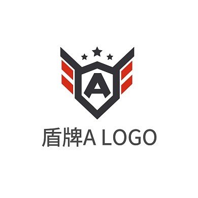 盾牌LOGO字母A企业标志