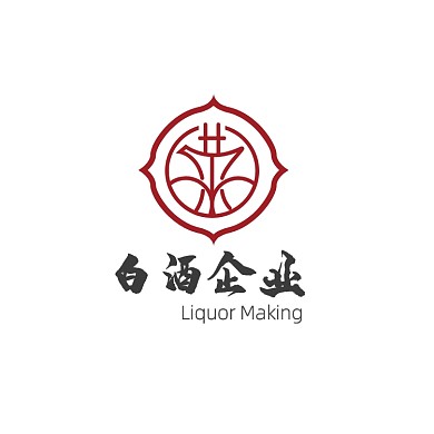 白酒企业标志古风