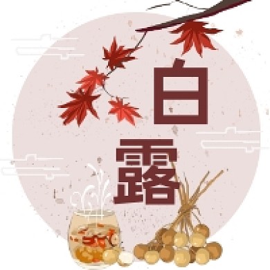 白露时节清新简约公众号次图