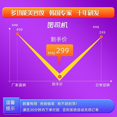 双十一618活动促销说明化妆品美妆主图