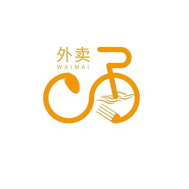 自行车LOGO外卖公司标志