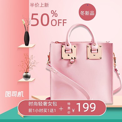 简约时尚女包箱包淘宝天猫主图
