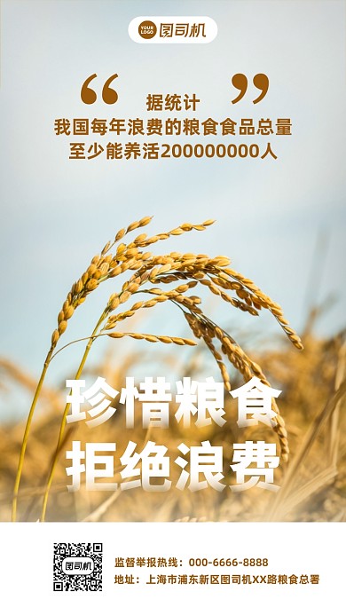 简约光盘行动宣传手机海报