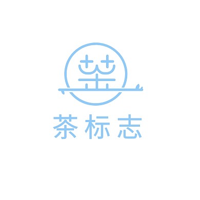 茶标志线条字体标志