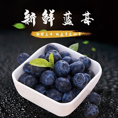 绿色健康水果蓝莓主图