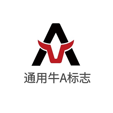 字母A百货零售标志牛