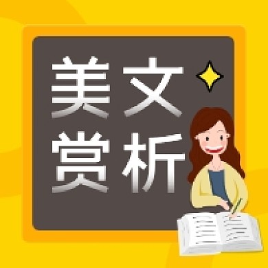美文赏析简约插画公众号次图