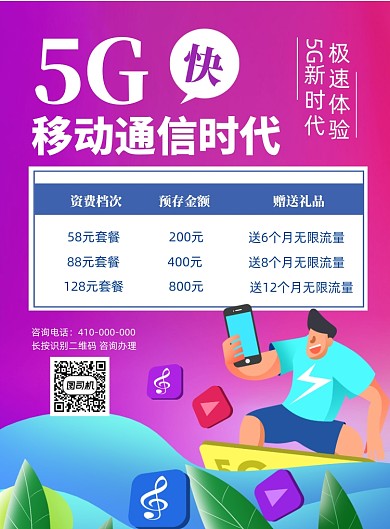 5G移动通讯宣传海报