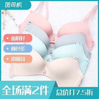 简约时尚女士内衣荷尔蒙小店主图