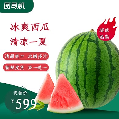 水果西瓜瓜果主图直通车设计