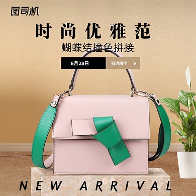 简约时尚女包箱包淘宝天猫主图