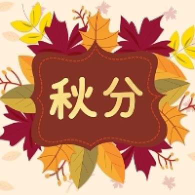 秋分传统节气清新简约公众号次图