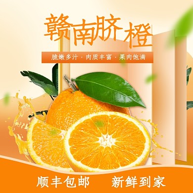 水果橘子橙子脐橙主图