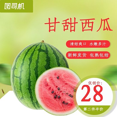 水果西瓜瓜果主图直通车设计