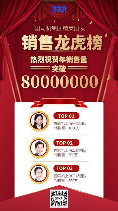 销售龙虎榜手机海报