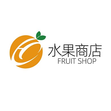 字母H水果商店标志LOGO
