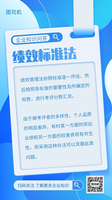企业知识干货卡片商务风手机海报