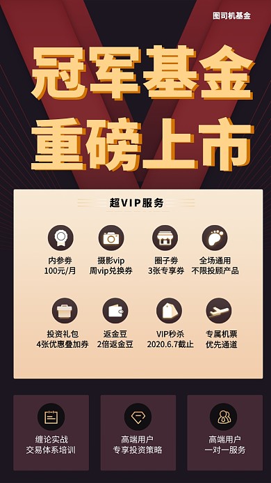 投资基金宣传手机海报