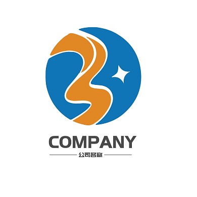 抽象创意字母B标志