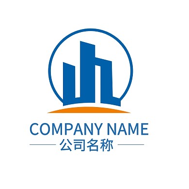 简洁建筑字母标志