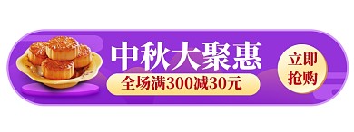 中秋促销活动入口胶囊banner