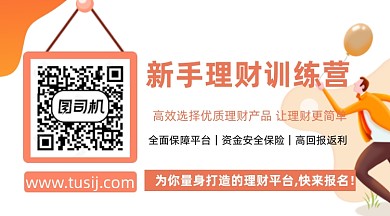 理财培训橙色金融关注二维码