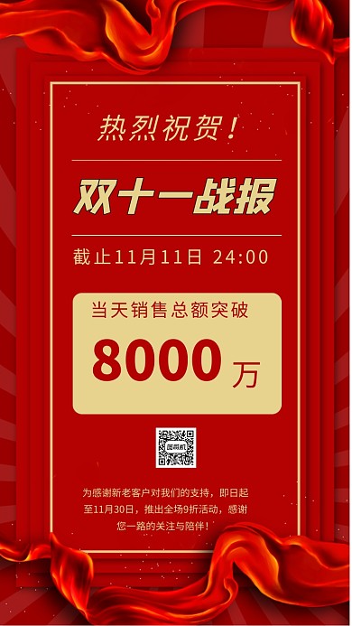 双十一销售捷报文章配图