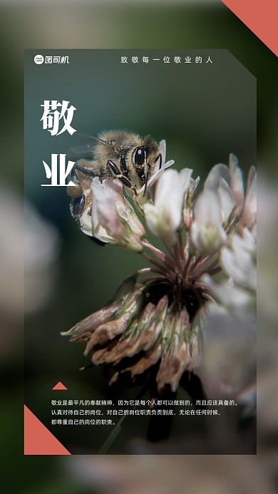 敬业通用时尚宣传海报