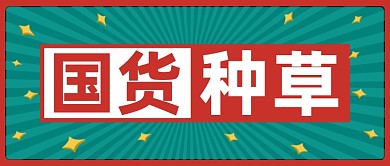 种草国货创意简约宣传首图