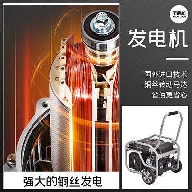 发电机细节展示功能介绍五金电子主图