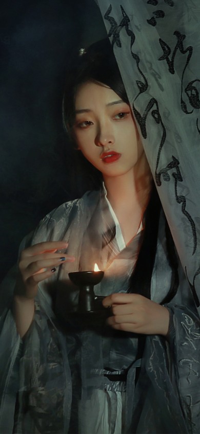 古装汉服美女写真手机壁纸
