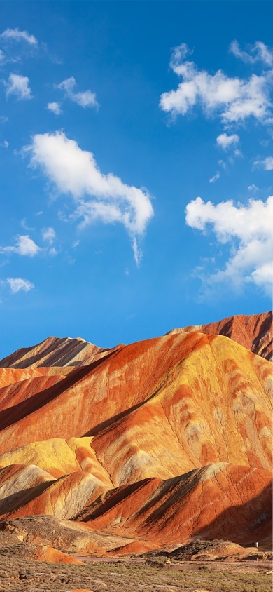 张掖七彩丹霞地质公园手机壁纸