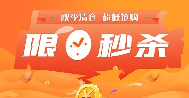 双十一清仓限时秒杀活动海报