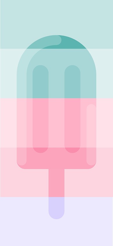 五色雪糕创意ins手机壁纸