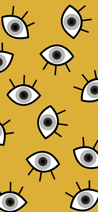眼睛创意卡通平铺手机壁纸