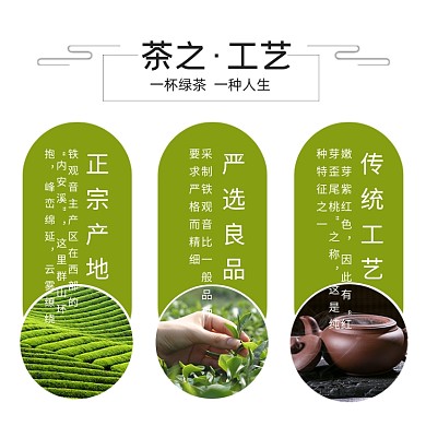 绿茶工艺介绍简约清新主图