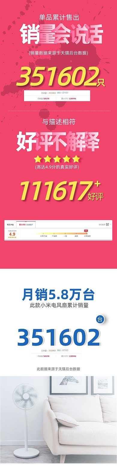 天猫销量数据好评模块关联页