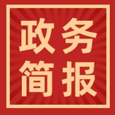 政务简报红色大气公众号次图