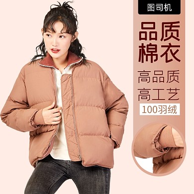 双11服装女装冬装羽绒服主图直通车