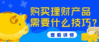 理财产品的购买技巧简约首图