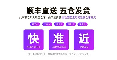 店铺快递发货通知淘宝电商横版图