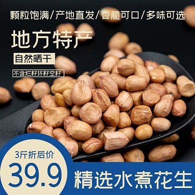 花生食品淘宝主图直通车模板