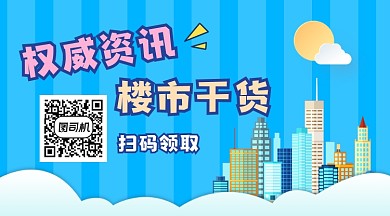 权威资讯楼市干货大气简约长形二维码