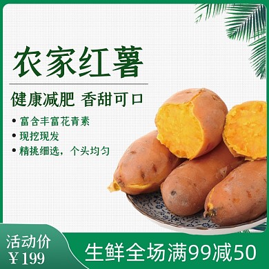 食品红薯马铃薯地瓜主图