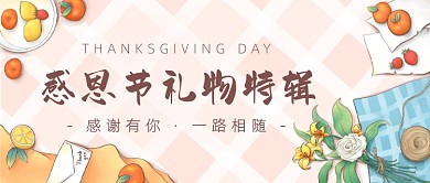 感恩节礼物特辑公众号首图
