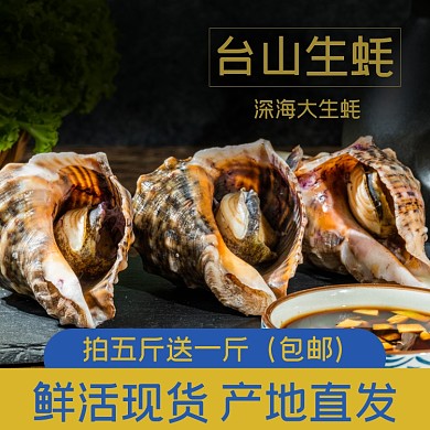 生蚝食品海鲜淘宝主图直通车模板