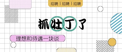 招聘抓壮丁理想待遇公众号首图