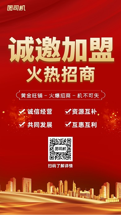 旺铺招租红金宣传海报