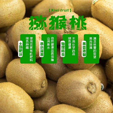 猕猴桃水果食品淘宝主图直通车模板