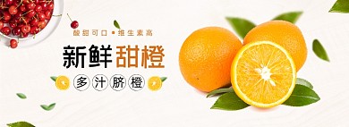 冬季脐橙促销全屏海报